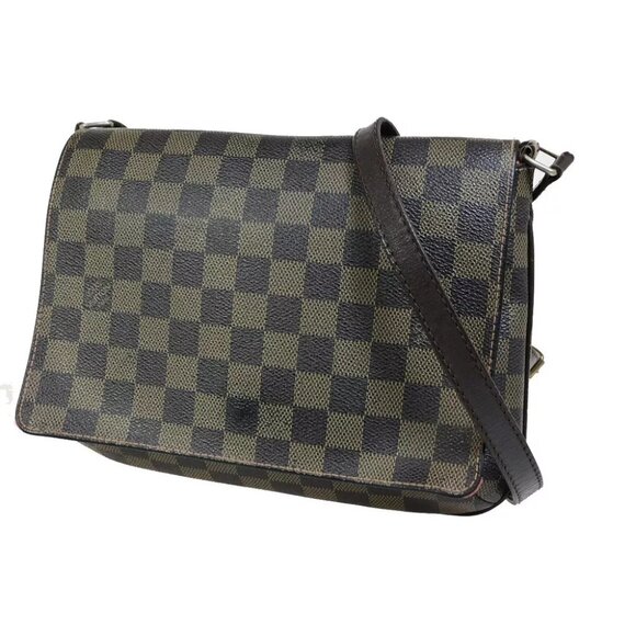 AUTHENTICITY GUARANTEED LOUIS VUITTON Musette Tango Long Shoulder Bag Damier - Picture 1 of 16